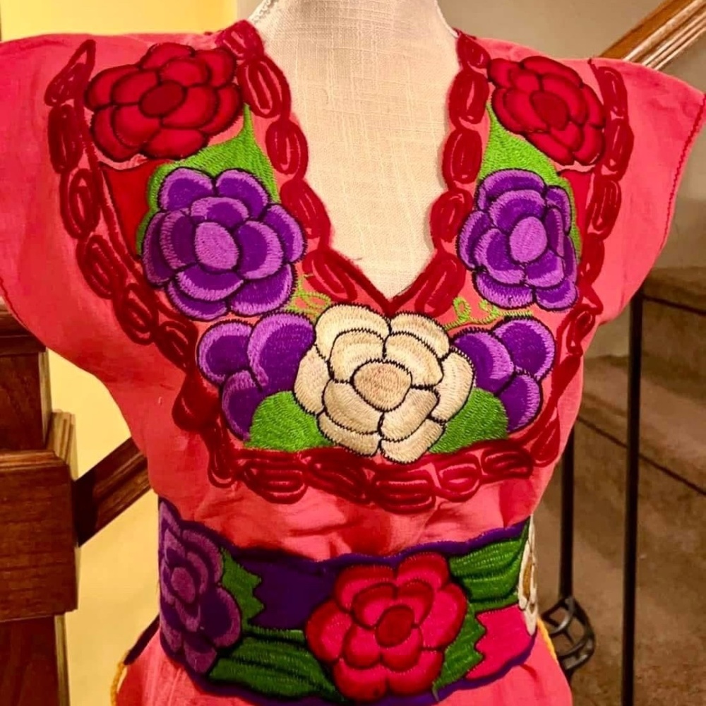 Embroidered Blouse Belt Not Included sold separately